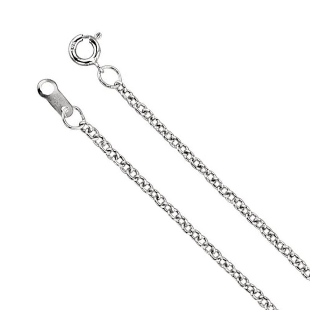 Sterling Silver 1.5mm Solid Cable Chain Necklace, 36 Inch